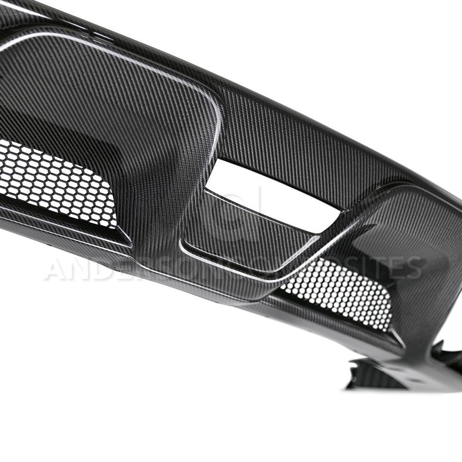 Anderson Composites Carbon Fiber Rear Diffuser/Valance (15-19 Shelby GT350) AC-RL15MU350