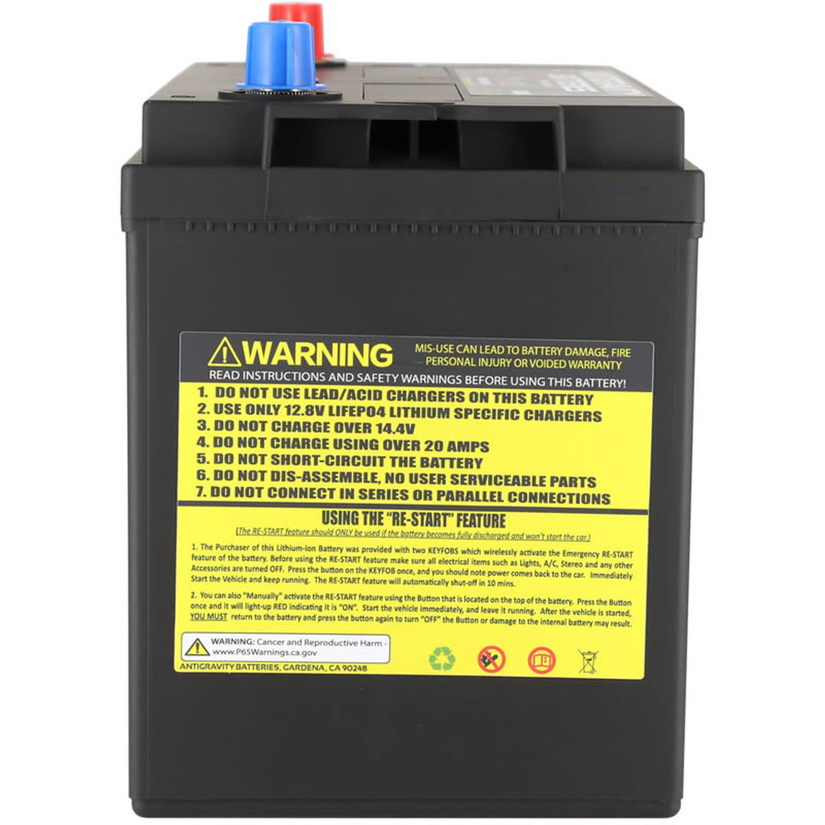 Antigravity H6/Group 48 Car Battery 24Ah Race Only AG-H6-24-RS