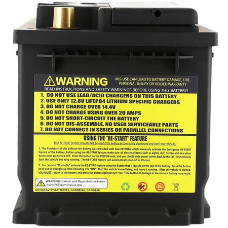 Antigravity H6/Group 48 16V Race Car Battery 60Ah AG-H6-30-16