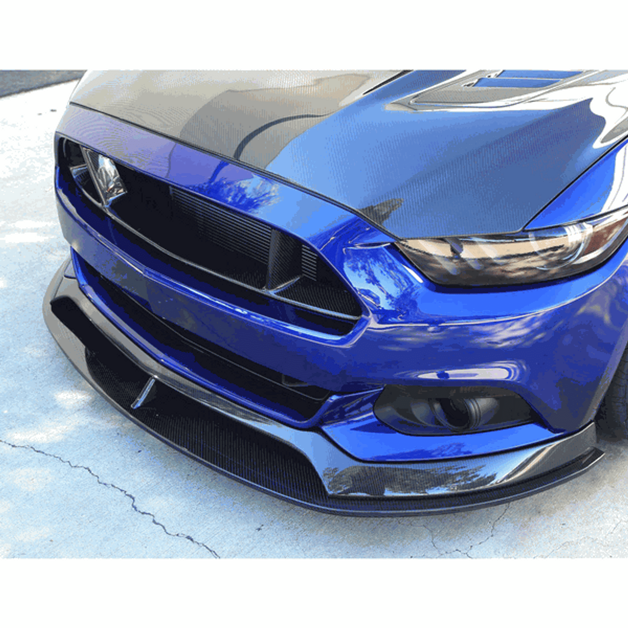 Anderson Composites Carbon Fiber Front Chin Splitter (15-17 Mustang) AC-FL15FDMU-AR