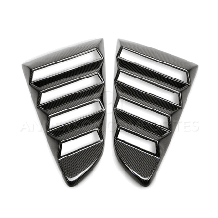 Anderson Composites Carbon Fiber Side Window Louvers (2015-2023 Mustang) AC-WL15FDMU-V