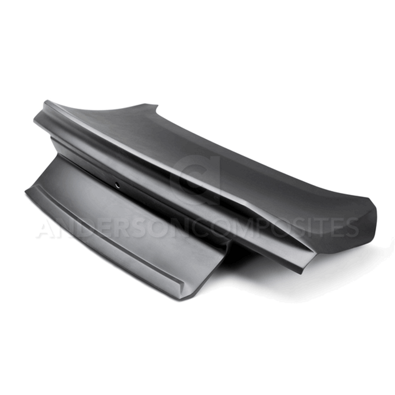Anderson Composites Fiberglass Decklid w/Integrated Spoiler (2015-2023 Mustang) AC-TL15FDMU-SA-GF