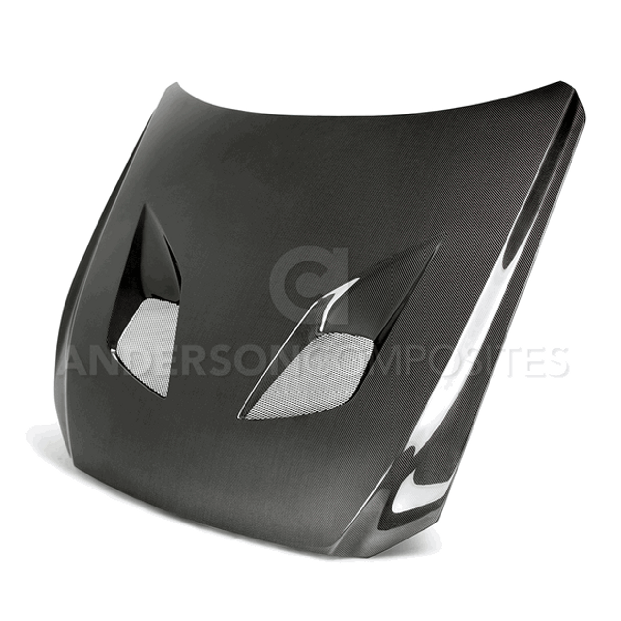 Anderson Composites Type-TT Double Sided Carbon Fiber Hood (15-17 Mustang) AC-HD15FDMU-TT-DS