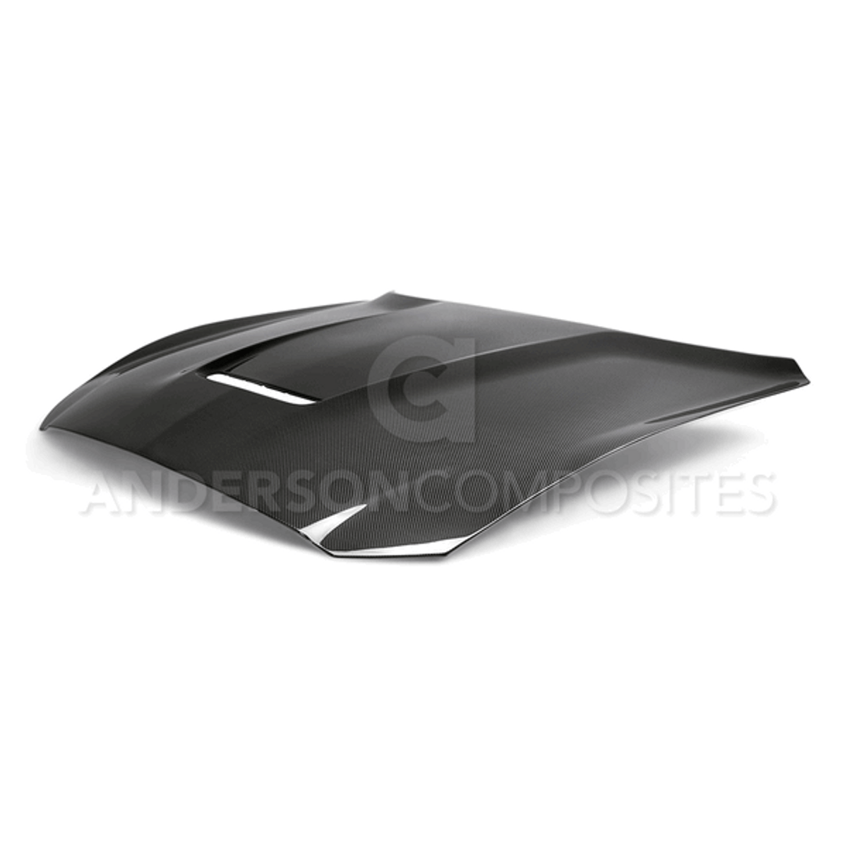 Anderson Composites Double Sided Carbon Fiber Hood (15-19 Shelby GT350) AC-HD15MU350-OE-DS