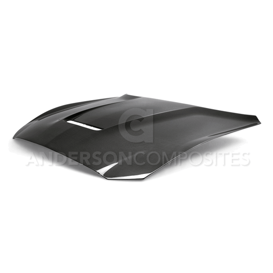 Anderson Composites Double Sided Carbon Fiber Hood (15-19 Shelby GT350) AC-HD15MU350-OE-DS