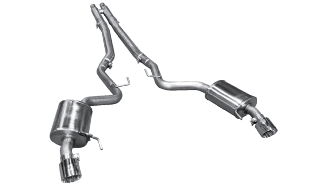 ARH Catback Exhaust System H-Pipe Pure Thunder (2015-2017 Mustang GT / 2024 Mustang GT) MTC5-15212CTBK