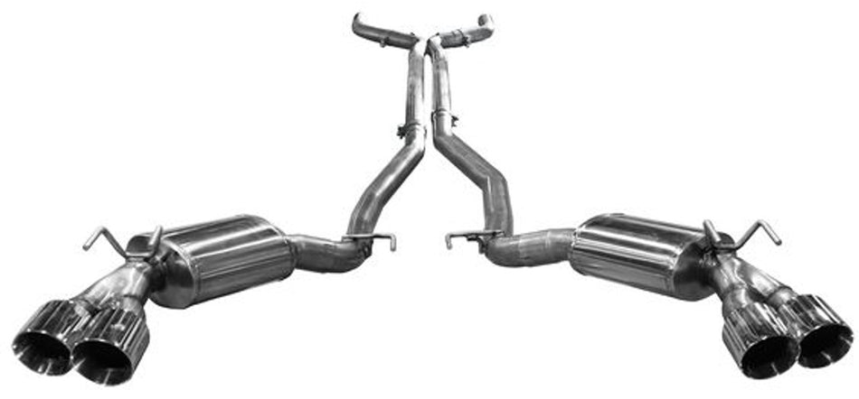 ARH Catback Exhaust System Pure Thunder Mufflers w/Quad SS Tips (12-15 Camaro ZL1/Z28/1LE) CAZ28-14300ACBK