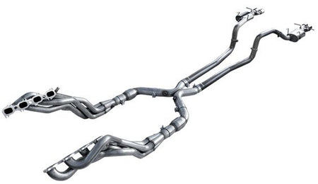 ARH Full 3" Exhaust System 1-7/8" Header Catted X-Pipe (15-19 Shelby GT350) MTSH3-16178300FSWC