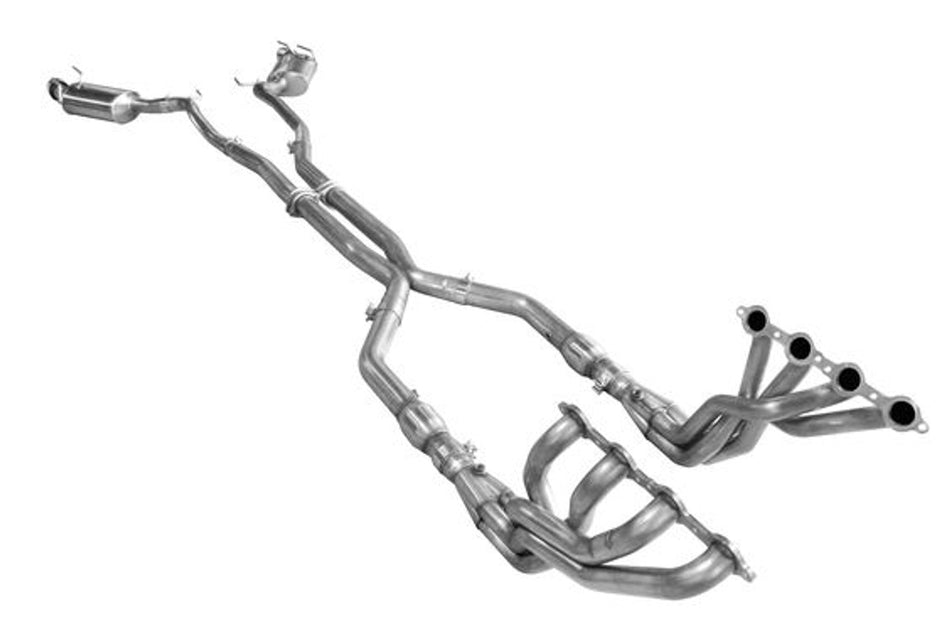 ARH Full Exhaust System 2" Header Catted X-Pipe & Mufflers (10-15 Camaro V8 LS3/L99) CAV8-10200300FSWC