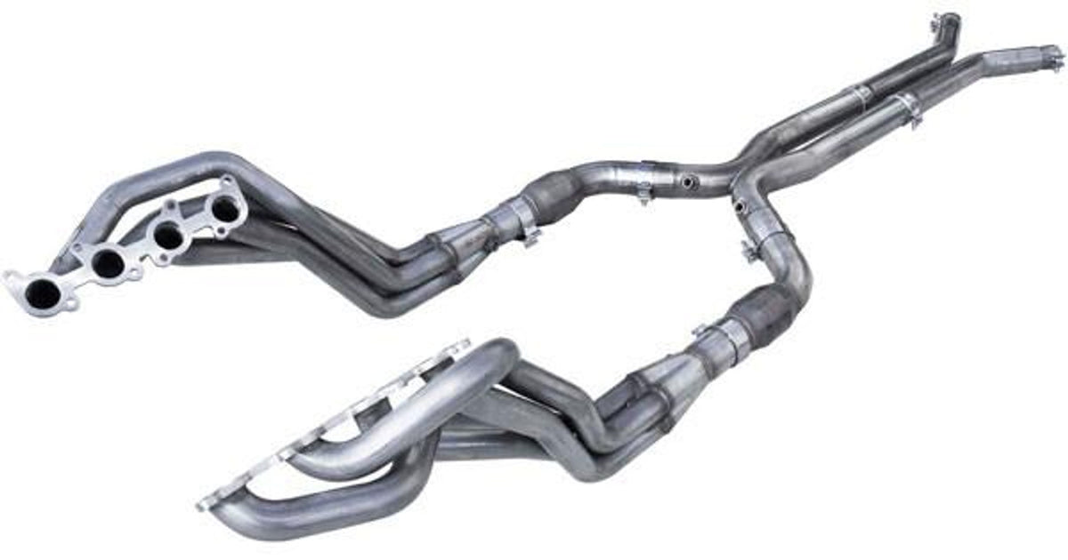 ARH Long Exhaust System 1-3/4" Headers Catted X-Pipe (2018-2023 Mustang GT) MTC5-18134300LSWC