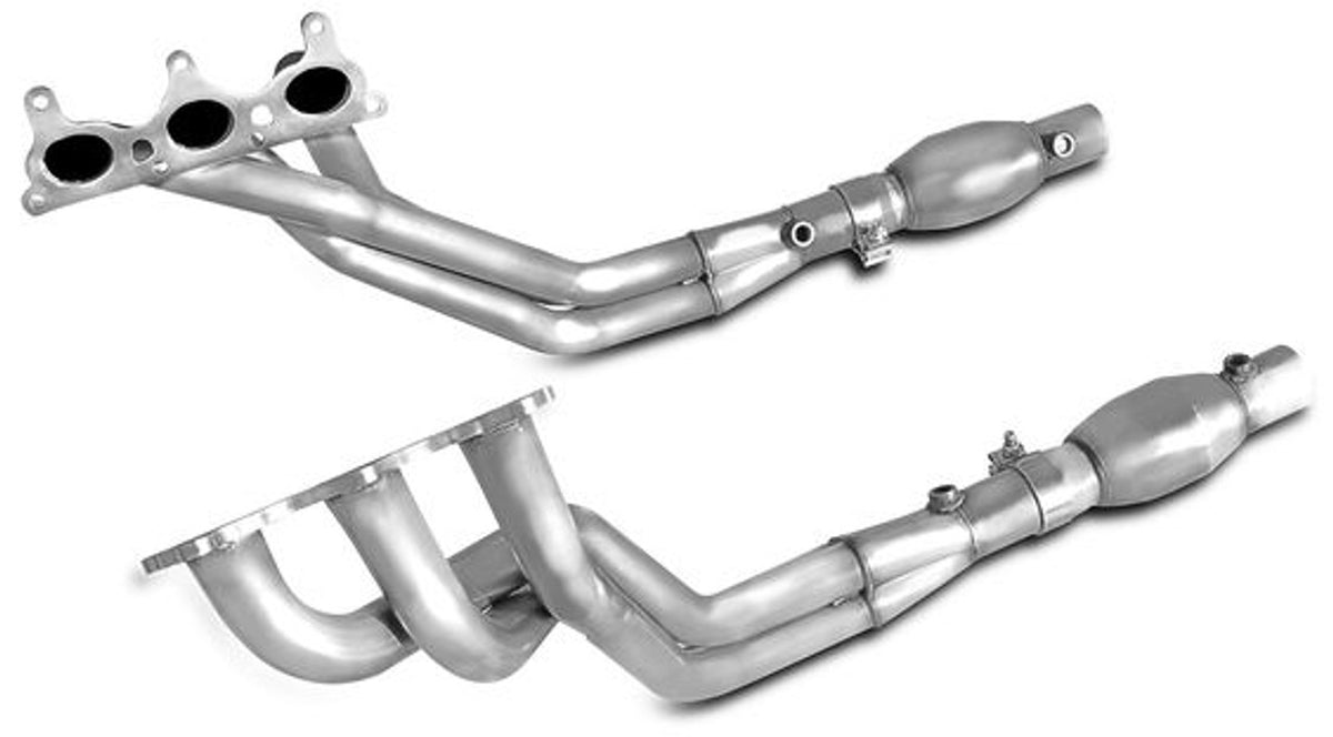ARH Short Exhaust System 1-3/4" Header Catted Short Connect Pipes (10-11 Camaro V6) CAV6-10134212SSWC