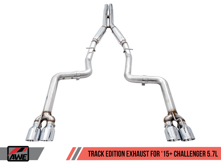 AWE Track Edition Exhaust Chrome Quad Tips (2017+ Challenger 5.7L) 3015-42144