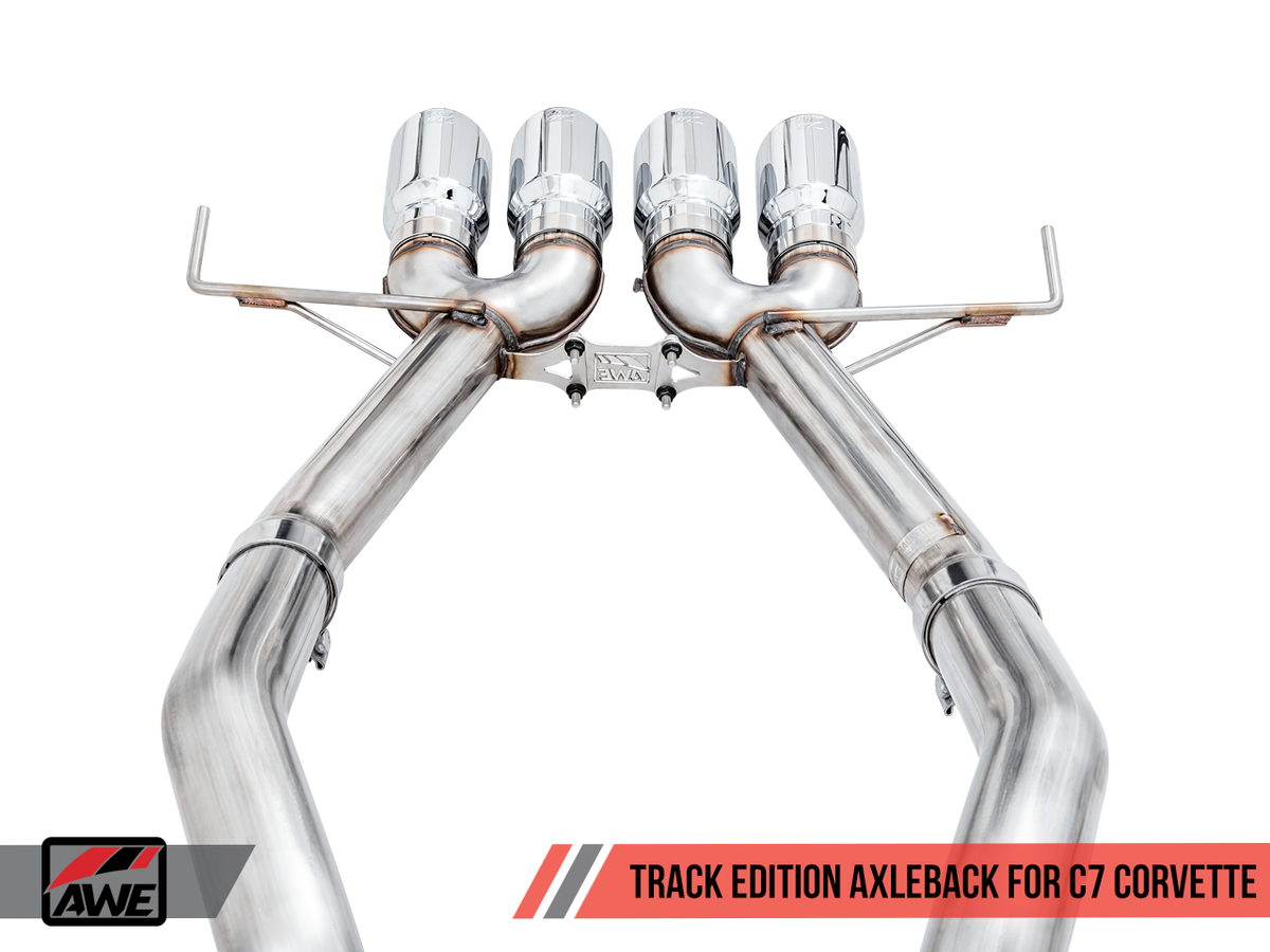 AWE Track Edition Axleback Exhaust Chrome Tips (14-19 C7 Corvette) 3020-42073