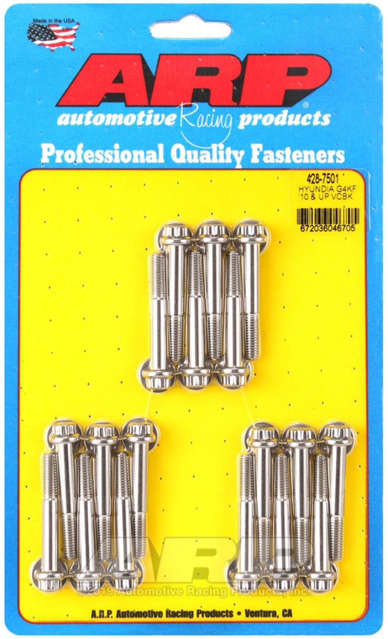 ARP Hyundai Genesis G4KF 2L 2010+ Valve Cover Bolt Kit - 428-7501