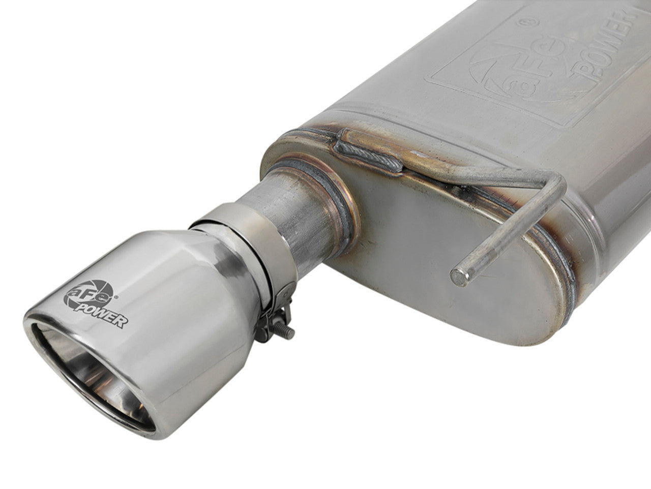 aFe MACH Force-Xp SS Axle Back Exhaust w/Polished Tips 15-17 Ford Mustang GT V8-5.0L - 49-43105-P