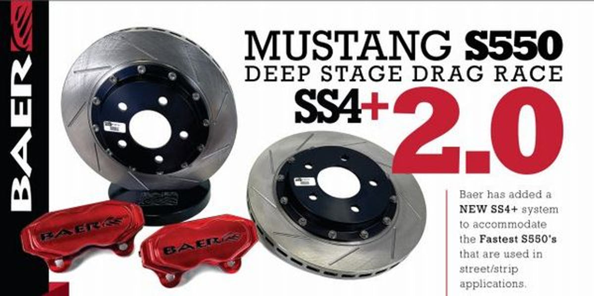 Baer SS4 Deep Stage Rear Brake Kit 2.0 Drag Race (2015 - 2023 Mustang) 4262718