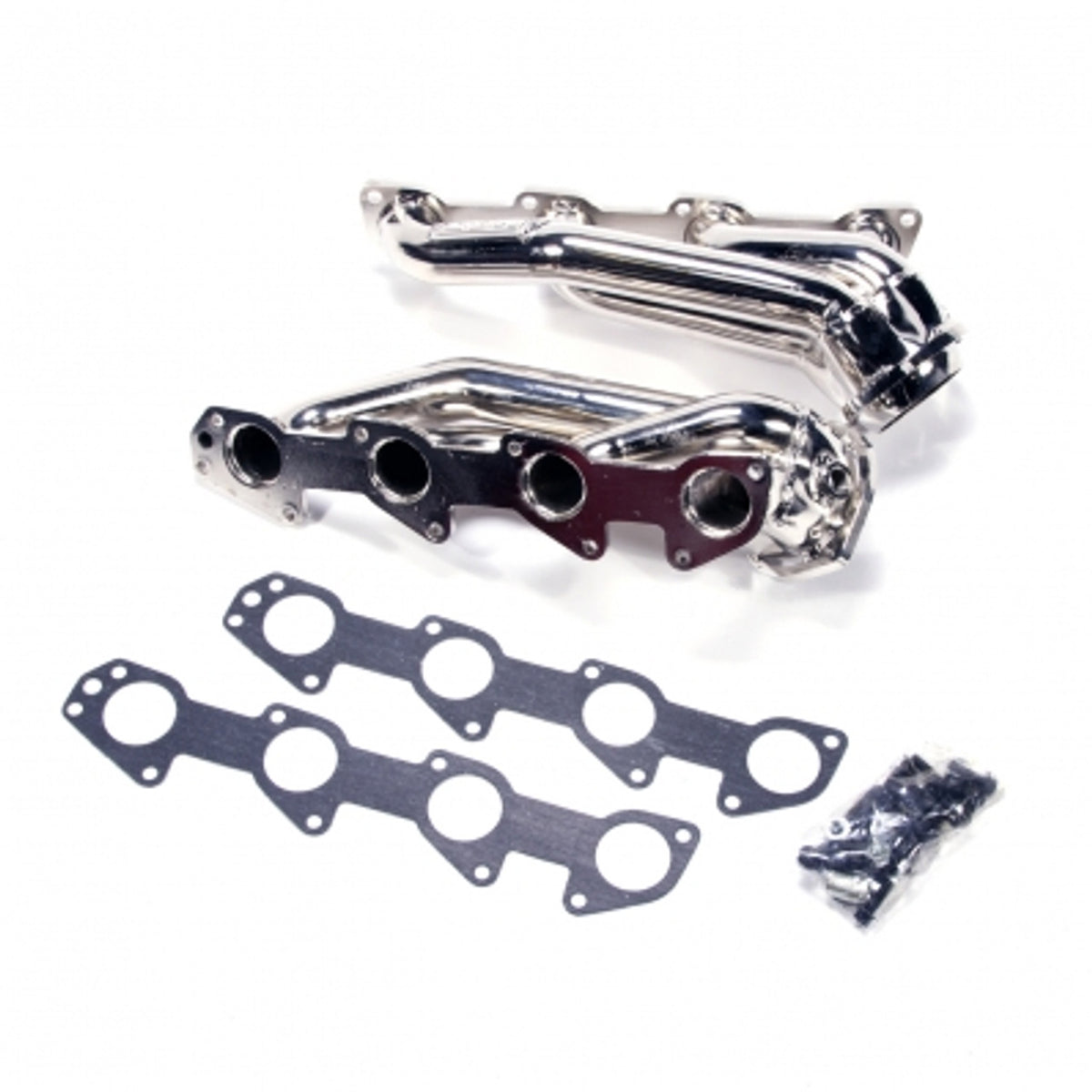BBK 1-7/8" Shorty Headers Polished Silver Ceramic (06-10 Charger/Challenger 6.1L) 40130