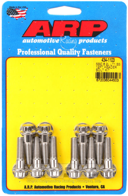 ARP Header Stud Kit SS 12pt Chevy LT1 6.2L Small Block - 434-1103