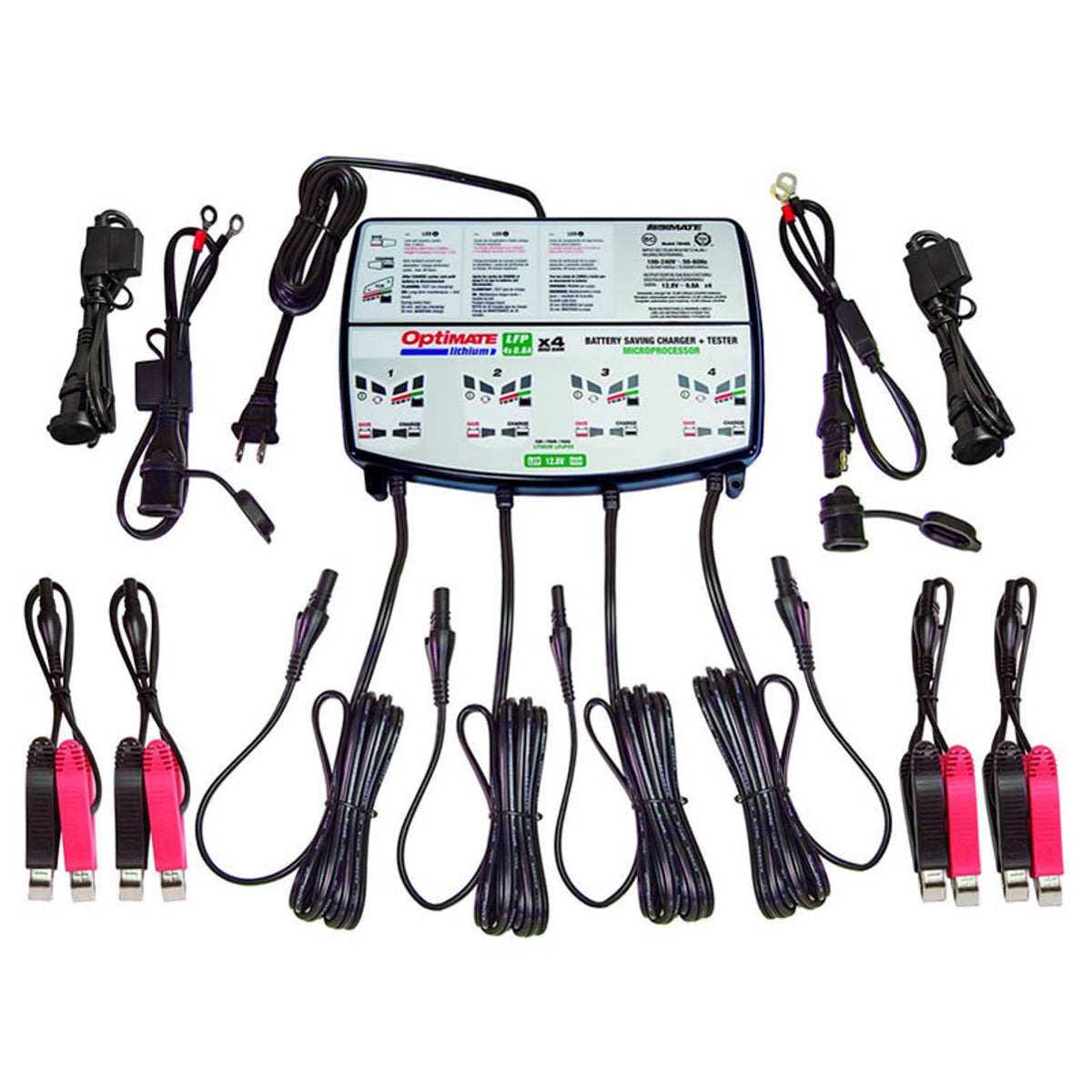 Antigravity OptiMate TM-485 Lithium 4-Bank Charger .8A BC-OPT-485